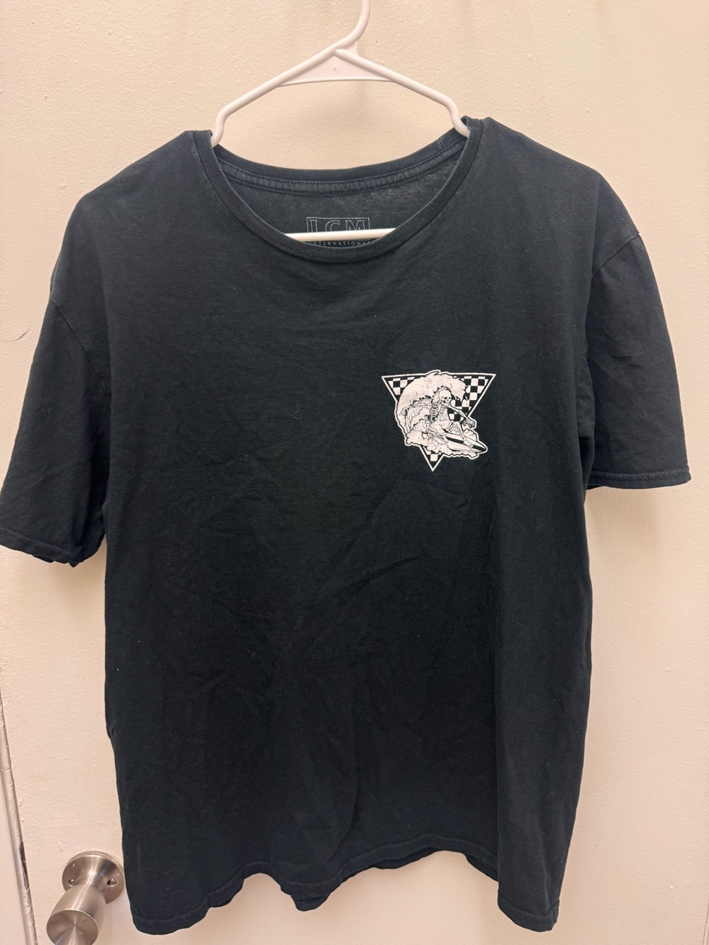 LCM skeleton surfing men’s tshirt